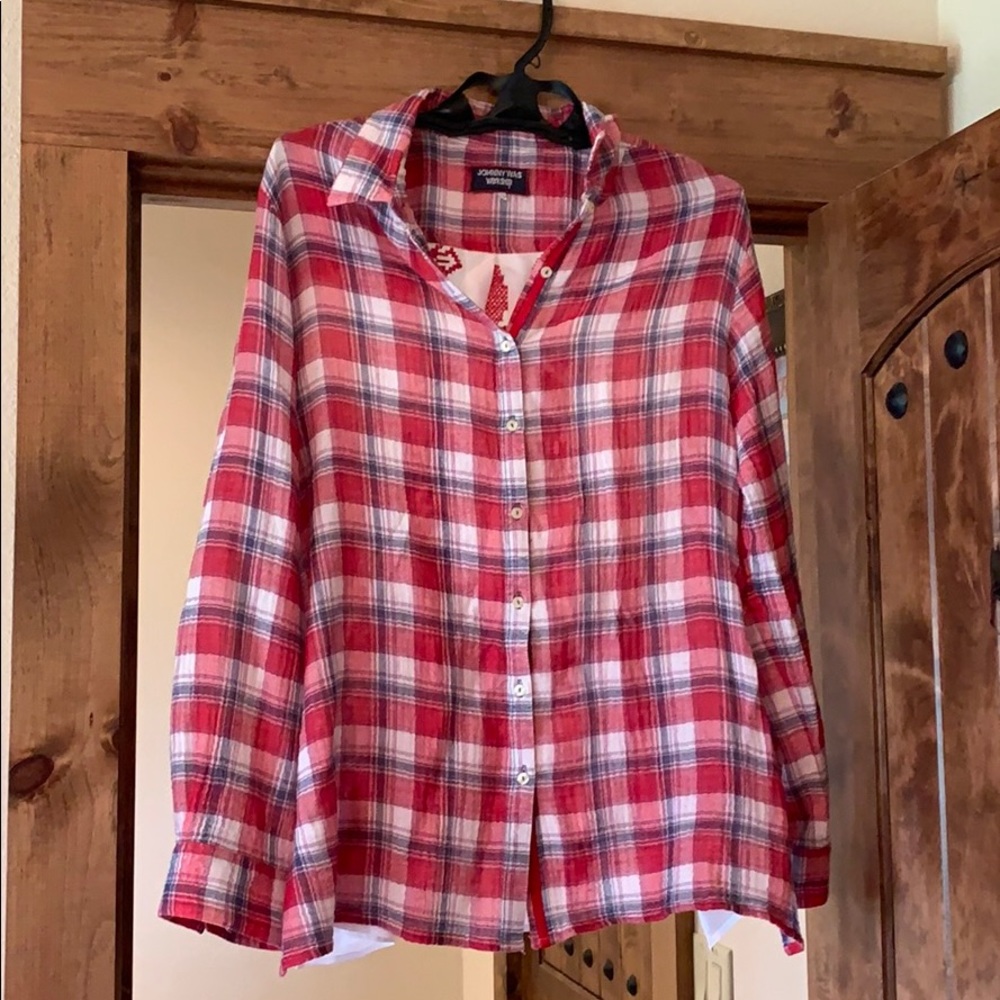 Light flannel with silk back